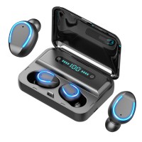 True wireless sport waterproof earphone bluetooth 5.0 original pro headset F9 F9-5U mini tws earbuds for iPhone Samsung