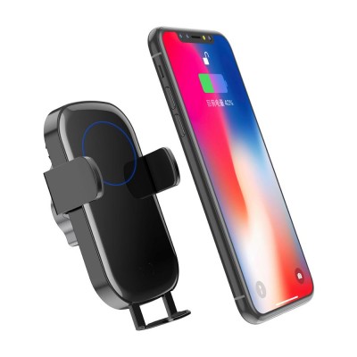 2019 best automatic clamping car magnet cup holder magnetic wireless charging auto air vent 12v wireless phone charger car mount